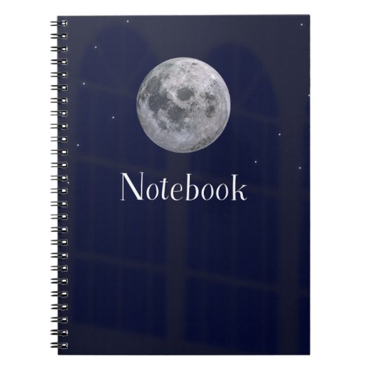Moon design Notebook Notitieboek (Voorkant)