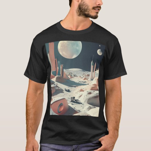 Moon Design T-Shirt – Stijlvolle en comfortabele L (Voorkant)
