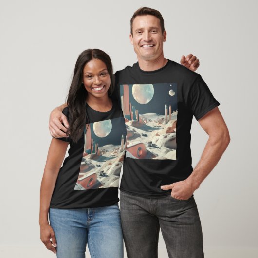 Moon Design T-Shirt – Stijlvolle en comfortabele L (Unisex)