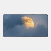 Moon Desk Mat - Esthetische maanfasen, volle maan, (Voorkant)