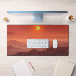 Moon Desk Mat - Esthetische maanfasen, volle maan,