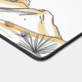 Moon Desk Mat - Esthetische maanfasen, volle maan, (Hoek)