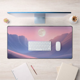 Moon Desk Mat - Esthetische maanfasen, volle maan,