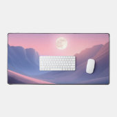 Moon Desk Mat - Esthetische maanfasen, volle maan, (Keyboard & Muis)