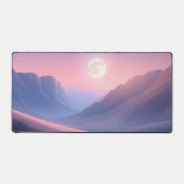 Moon Desk Mat - Esthetische maanfasen, volle maan, (Voorkant)