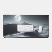 Moon Desk Mat - Esthetische maanfasen, volle maan, (Keyboard & Muis)