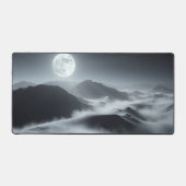 Moon Desk Mat - Esthetische maanfasen, volle maan, (Voorkant)