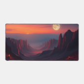 Moon Desk Mat - Esthetische maanfasen, volle maan, (Voorkant)