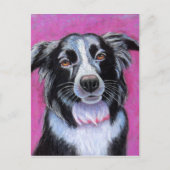 Moon Dog Border Collie Briefkaart (Voorkant)