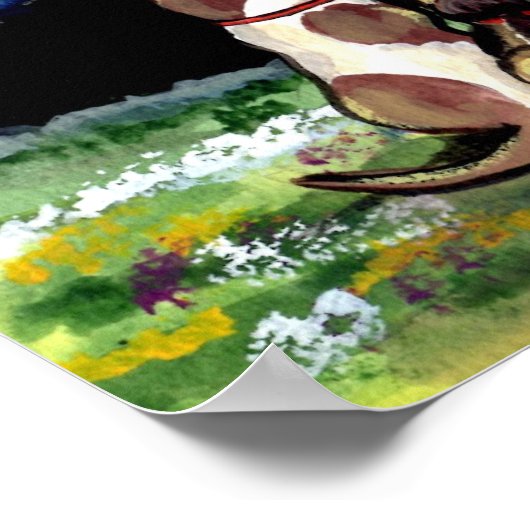 Moon Dog Night Scene Poster Dalmation Spaniel (Hoek)