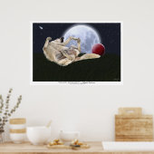 "MOON DOGGIN" Art Prints en Posters (Keuken)