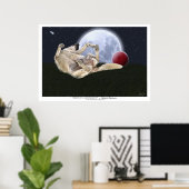 "MOON DOGGIN" Art Prints en Posters (Thuiskantoor)