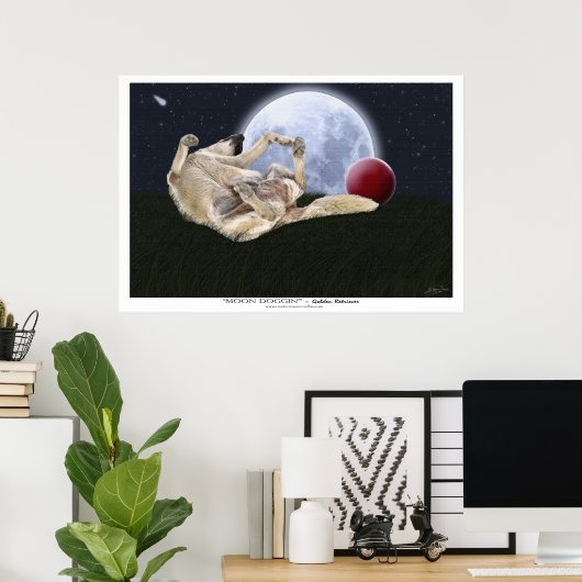 "MOON DOGGIN" Art Prints en Posters (Thuiskantoor)