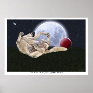 "MOON DOGGIN" Art Prints en Posters