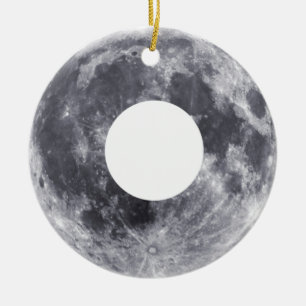 Moon Donut Keramisch Ornament