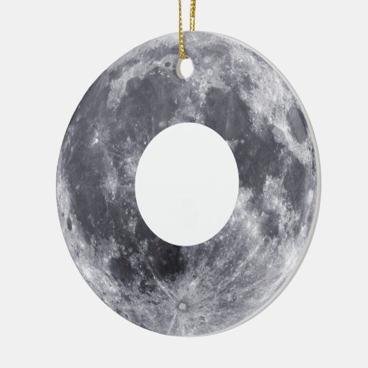 Moon Donut Keramisch Ornament (Links)