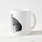 Moon-Dot Corgi Sips Grote Koffiekop (Voorkant rechts)