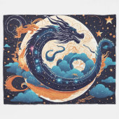 moon dragon blanket fleece deken (Voorkant (Horizontaal))
