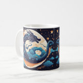 moon dragon coffee mug koffiemok (Voorkant links)