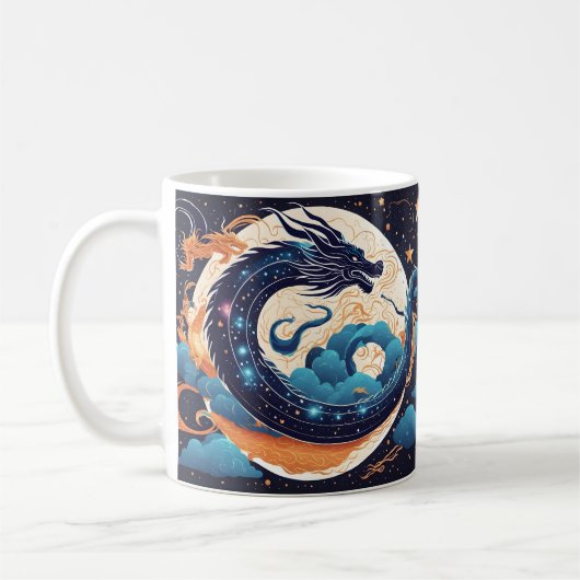moon dragon coffee mug koffiemok (Links)
