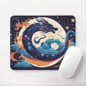 moon dragon mouse pad muismat (Met muis)