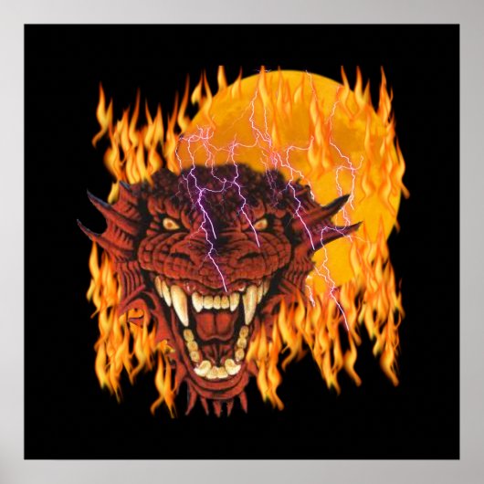 Moon Dragon Poster (Voorkant)