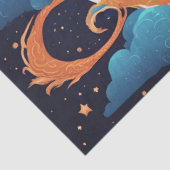 moon dragon tissue paper tissuepapier (Detail)