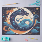 moon dragon tissue paper tissuepapier (Craft)