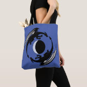 Moon Dragons Fantasy Design Boodschappentas Tote Bag (Dichtbij)