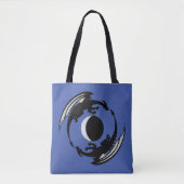 Moon Dragons Fantasy Design Canvas tas (Voorkant)
