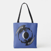 Moon Dragons Fantasy Design Canvas tas (Achterkant)