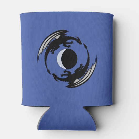 Moon Dragons Fantasy Design Koelbox Blikjeskoeler (Achterkant)