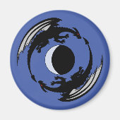 Moon Dragons Fantasy Design Magnet (Voorkant)