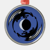 Moon Dragons Fantasy Design Metal Ornament (Voorkant)
