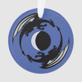Moon Dragons Fantasy Design Ornament