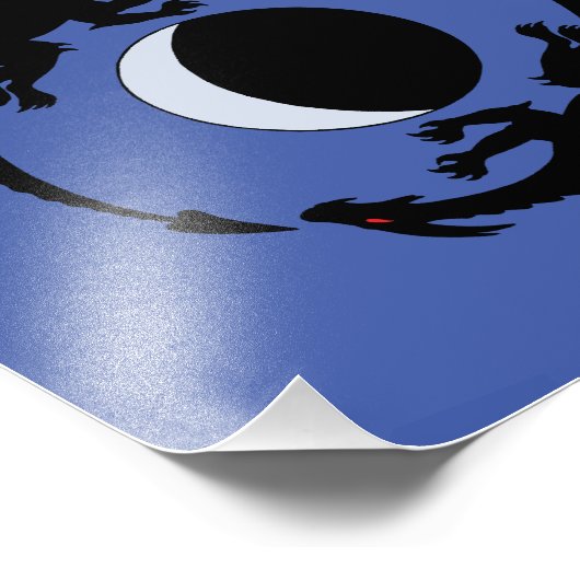 Moon Dragons Fantasy Design Photo Print Foto Afdruk (Hoek)