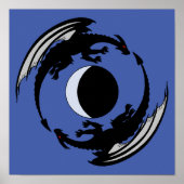 Moon Dragons Fantasy Design Poster (Voorkant)