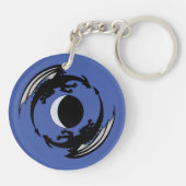 Moon Dragons Fantasy Design Sleutelhanger (Achterkant)