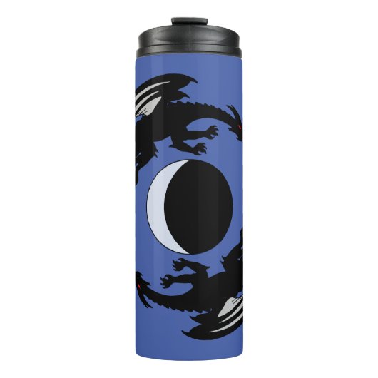 Moon Dragons Fantasy Design Thermal Tumbler Thermosbeker (Voorkant)