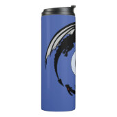 Moon Dragons Fantasy Design Thermal Tumbler Thermosbeker (Gedraaid links)