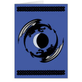 Moon Dragons Fantasy Design Wenskaart (Voorkant)