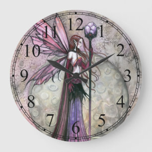 Moon Dream Fairy Fantay Art Clock Grote Klok