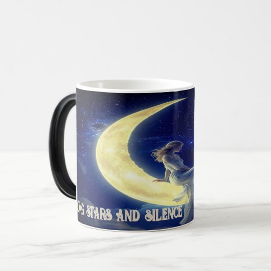 Moon Dreamer Mok - eenvoudige magische koffiebeker (Voorkant links)