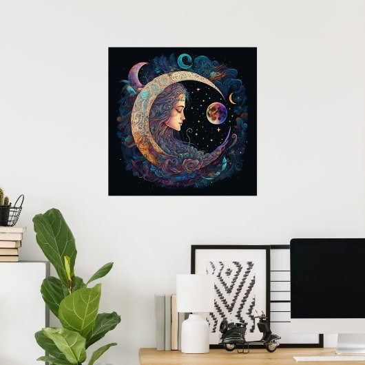 Moon Dreams Poster (Thuiskantoor)