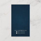 Moon Drocatcher Navy Blue Business Hartelijk dank Visitekaartje (Achterkant)