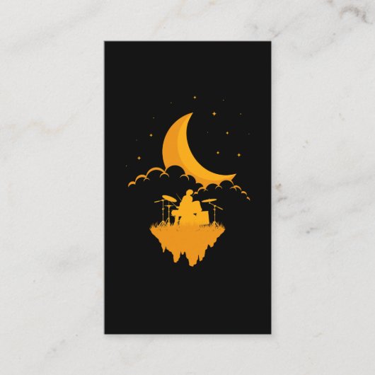 Moon Drummer Solo Drum Set Dream Visitekaartje (Voorkant)