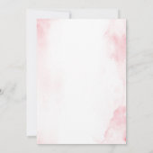 Moon Dusty roze Quinceanera uitnodiging (Achterkant)
