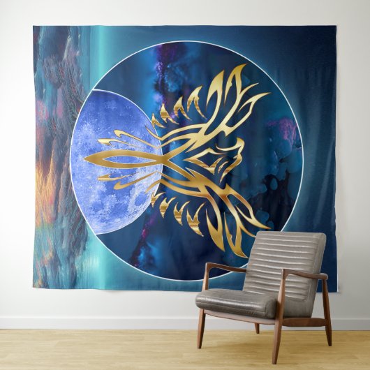 Moon Eagle Wandkleed (In Situ (horizontaal))