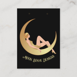 Moon Earring Kaart Visitekaartje