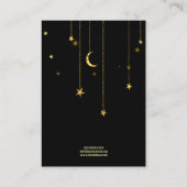  Moon Earring Kaart Visitekaartje (Achterkant)